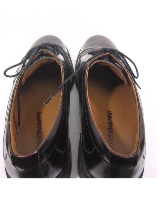 Johnston & Murphy Men\'s Size 12M Minzer Dark Burgundy Oxford Dress Shoe Cap Toe main image 4